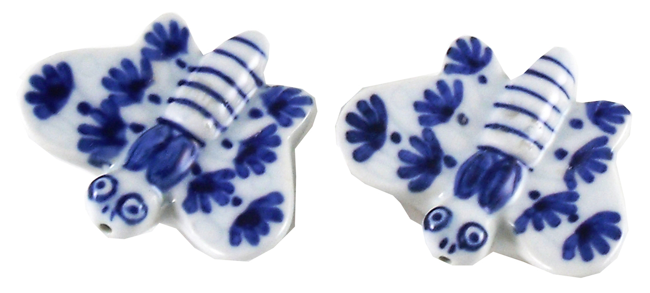 Porcelain Butterfly Salt and Pepper Shakers