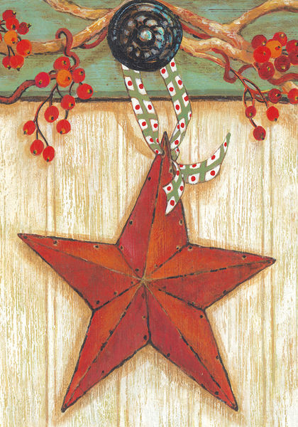 Fall Beauty Barn Star Bittersweet Garden Flag Banner